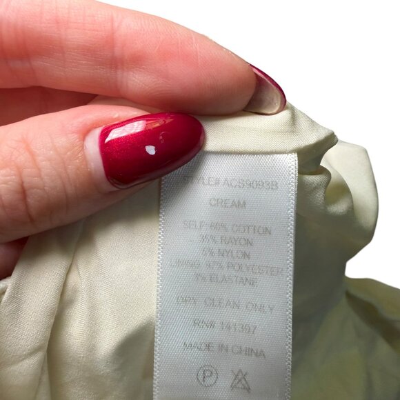 ASTR The Label White Mini Skirt XS | Cotton Blend | Two Front Slits - Picture 5 of 6